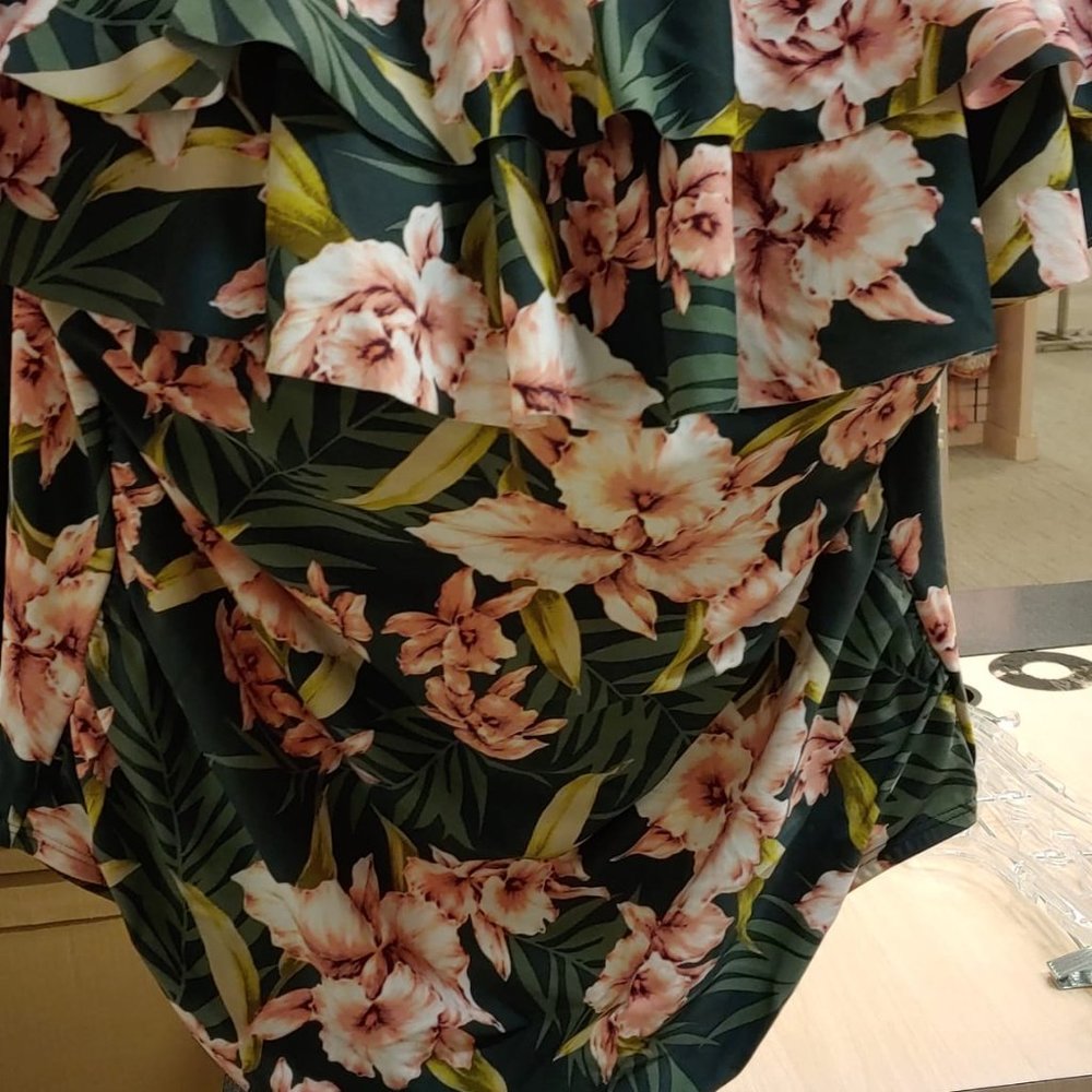 Women's One Piece Swimsuit High Coverage Floral - Picture 6 of 9